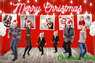 edit this funny christmas video