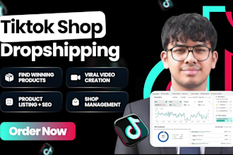 create and set up a tiktok shop dropshipping store