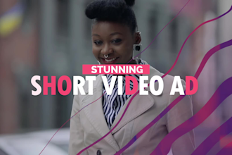 create modern business promotional video ads or short video ads