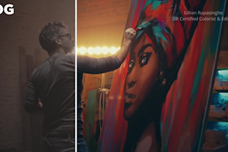 do professional cinematic color grading and color correction