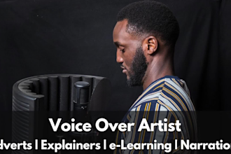 record your english voice overs in a south african accent