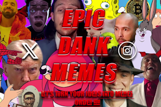 create amazing dank memes for social media