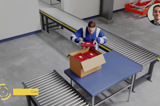 create 3d warehouse automation logistics automation and supply chain animation