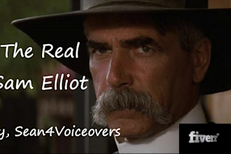 record a sam elliott style western cowboy voice