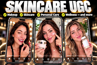 create ai ugc ads, ai ugc ad for skincare and beauty brands