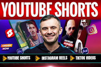 edit youtube shorts, instagram reels and tiktok videos for you