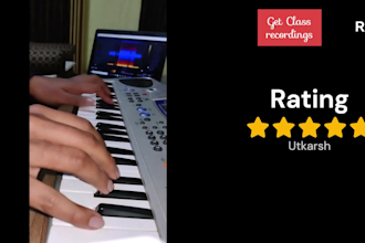 teach high quality online piano lessons with an experience of 15 years