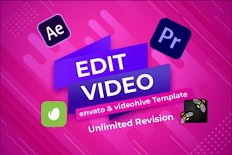 edit videohive and envato elements any video in 6 hours