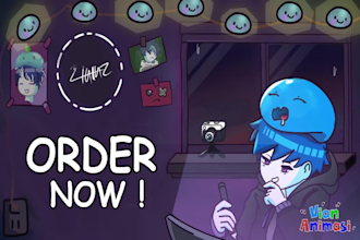 make custom 2d anime animation
