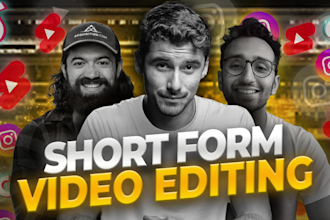 edit catchy short form videos with custom captions and effects, long to shorts