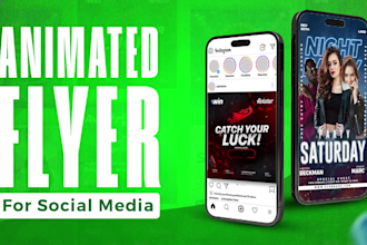 do animated post, flyer, poster, and google ad banner animation