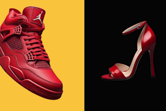do 3d shoe model, realistic 3d shoe, mockup, shoe animation, 3d footwear design