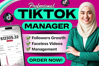 create viral faceless tiktok ad videos that grow your followers , tiktok manager