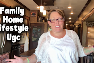 create lifestyle ugc videos for home and family products