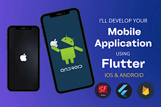 do android and ios app development as a flutter mobile app developer