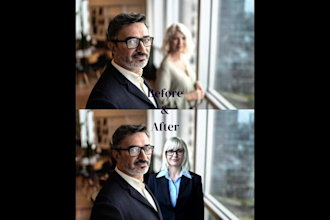 do realistic head swap, and professional photoshop editing