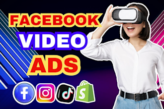 create shopify facebook video ads and dropshipping video ads