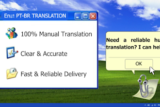 manually translate portuguese to english