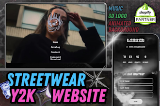 design a custom streetwear shopify website for your clothing brand store