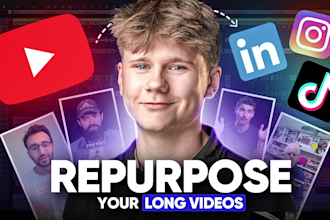 create tiktoks, shorts or reels clips from your podcast or video