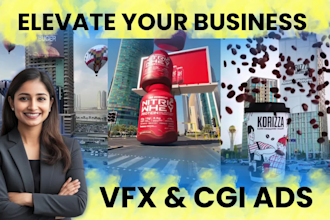 viral cgi and vfx ads ,3d product animation, instagram reels