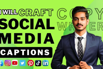 craft engaging social media captions for you as a copywriter