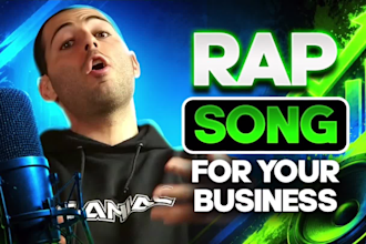 record a rap song for your business, podcast or youtube