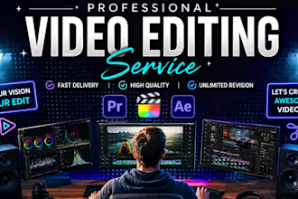 professionally edit youtube vlogs, reels, travel and all type of video editing