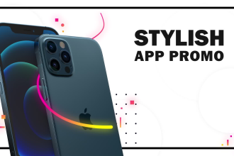 create a stylish mobile app promo video