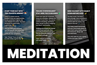 make meditation quotes videos for youtube shorts, reels, tiktok with your logo
