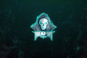 make horror scary reaper logo intro in 24 hours