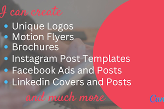 create social media designs, flyers, and brochures using canva