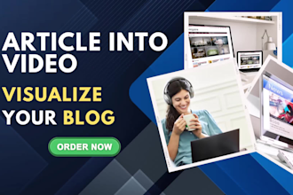 convert your article into video