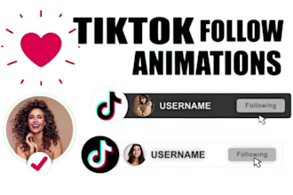create tiktok follow animation