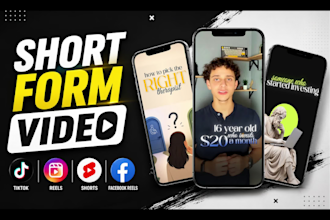 be your short form video editor for tiktok, reels and youtube short