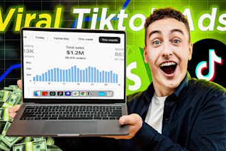 create viral tik tok video ads, shopify, dropshipping, amazon product video ad