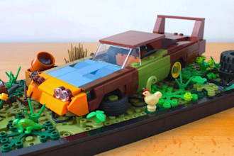 do professional lego design 3d lego model set lego car, house, bike with manual