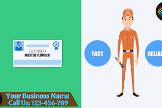 do plumber or plumbing service explainer promo video