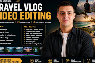 edit engaging travel vlogs and lifestyle videos