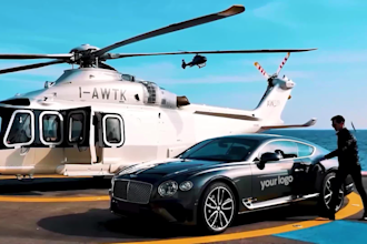 add your logo on cars and yacht luxury video