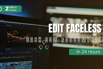 make top 10, faceless cash cow videos for youtube