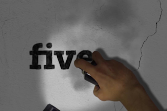 do a custom logo animation graffiti video intro
