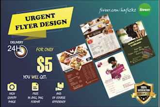 create an urgent flyer design in 24 hours