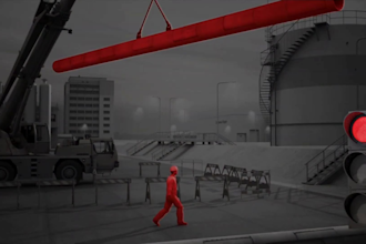 create realistic 3d construction safety 3d industrial training animation