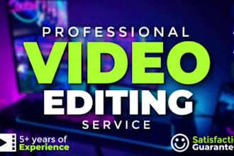 do video editing for youtube shorts, instagram reels and tiktoks with captions