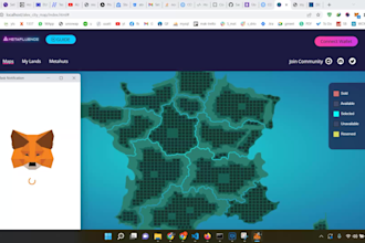 nft map metaverse virtual custom maps in javascript or react
