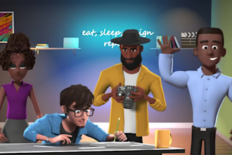 create custom 3d cartoon animations for your story or brand