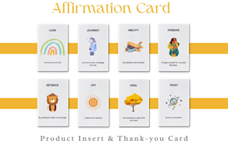 create custom and stunning affirmation cards