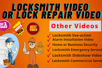 create locksmith or lock repair 2d animation explainer video