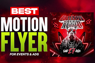 animated motion flyer, motion posters for event